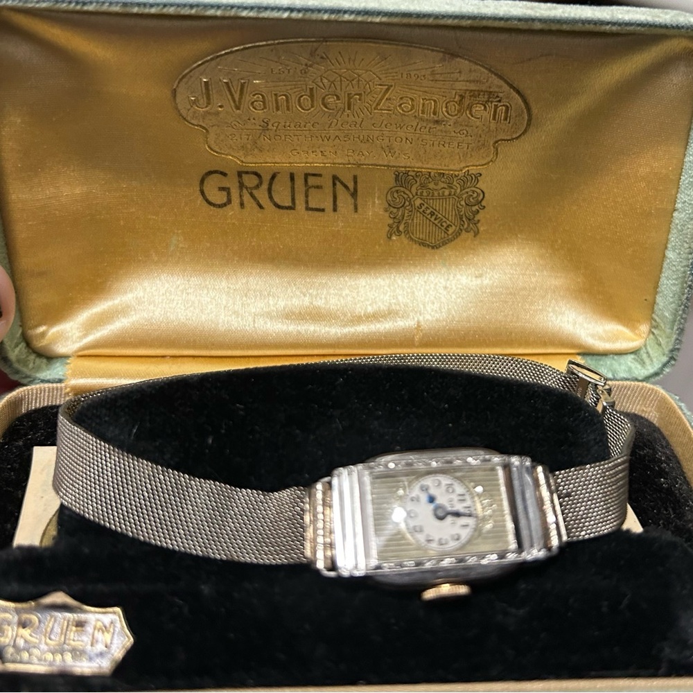 Gruen Silver Vintage Watch 1930s